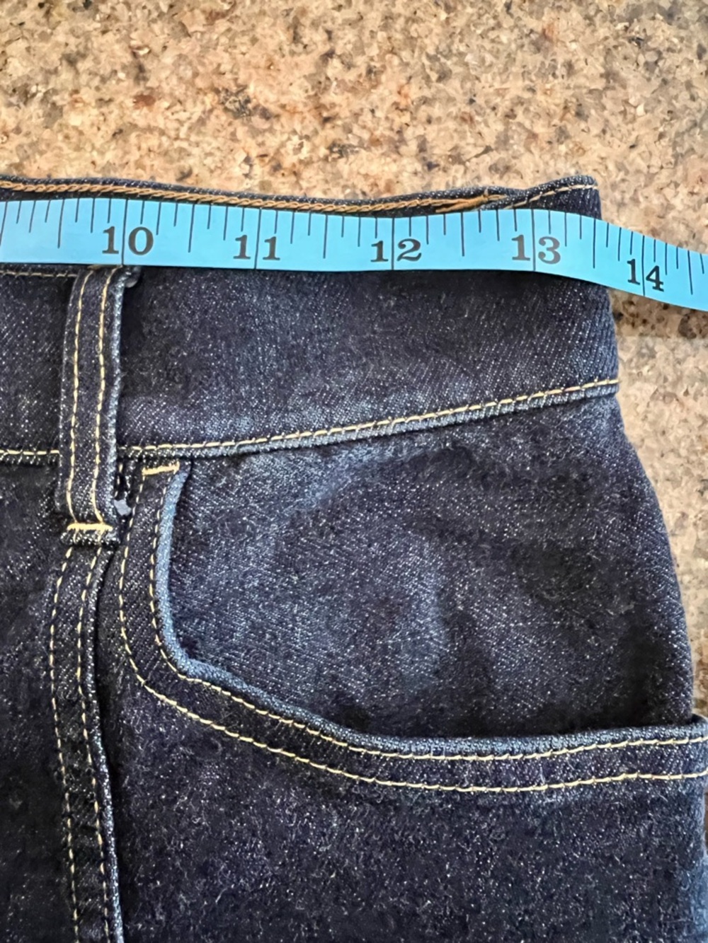 Polo Ralph Lauren High Rise Flared Jeans Dark Wash Seam Detail Size 0 XS - Picture 5 of 13
